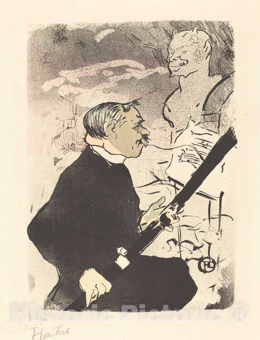 Art Print : Henri de Toulouse-Lautrec, for You (Pour TOI!.), 1893 - Vintage Wall Art