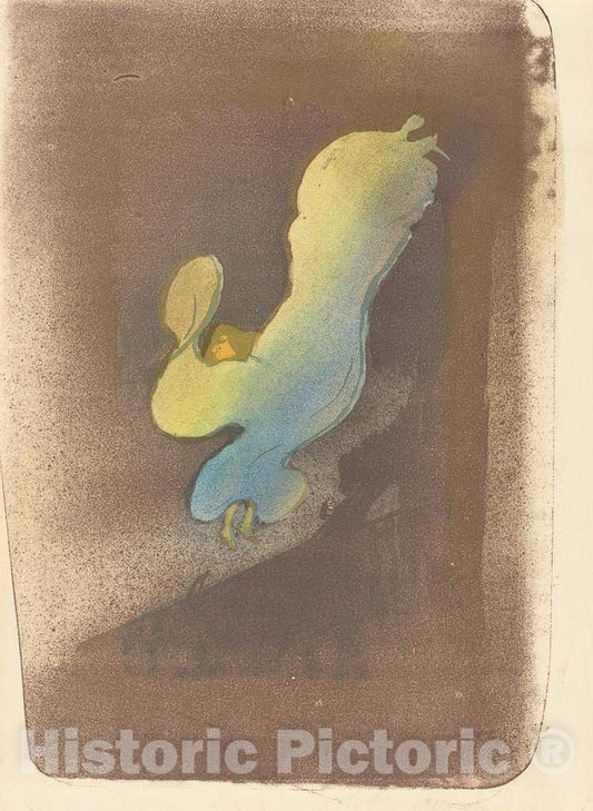 Art Print : Henri de Toulouse-Lautrec, Miss LoÃ¯e Fuller, 1893 - Vintage Wall Art