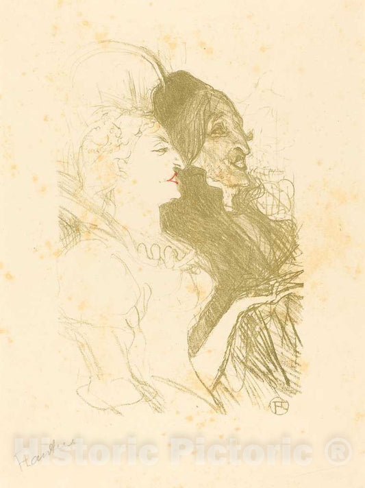 Art Print : Henri de Toulouse-Lautrec, Carnival (Carnaval), 1894 - Vintage Wall Art