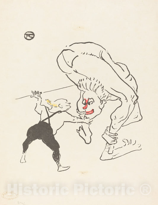 Art Print : Henri de Toulouse-Lautrec, The Marco Brothers, 1895 - Vintage Wall Art