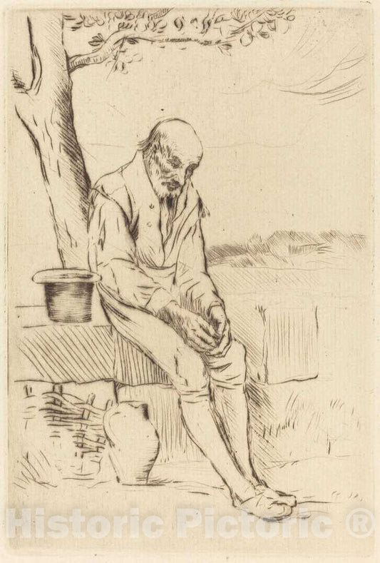 Art Print : Alphonse Legros, Since Then (Depuis ce Temps-la) - Vintage Wall Art