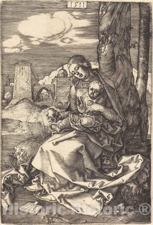 Art Print : Albrecht DÃ¼rer, The Virgin and Child with The Pear, 1511 - Vintage Wall Art
