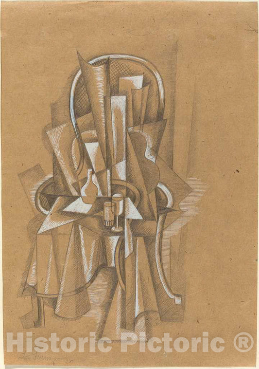 Art Print : Roger de La Fresnaye, Still Life, 1920 - Vintage Wall Art