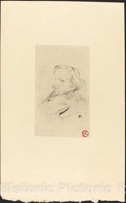 Art Print : Henri de Toulouse-Lautrec, Francis Jourdain, 1898 - Vintage Wall Art