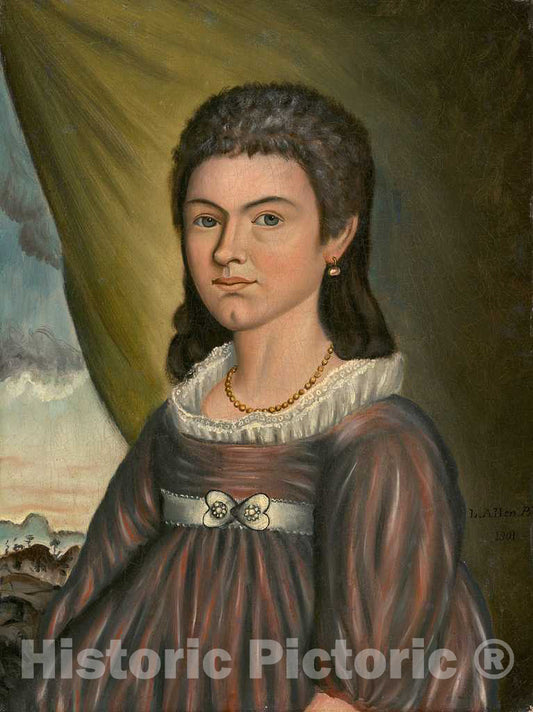 Art Print : Luther Allen, Lucia Leonard, 1801 - Vintage Wall Art