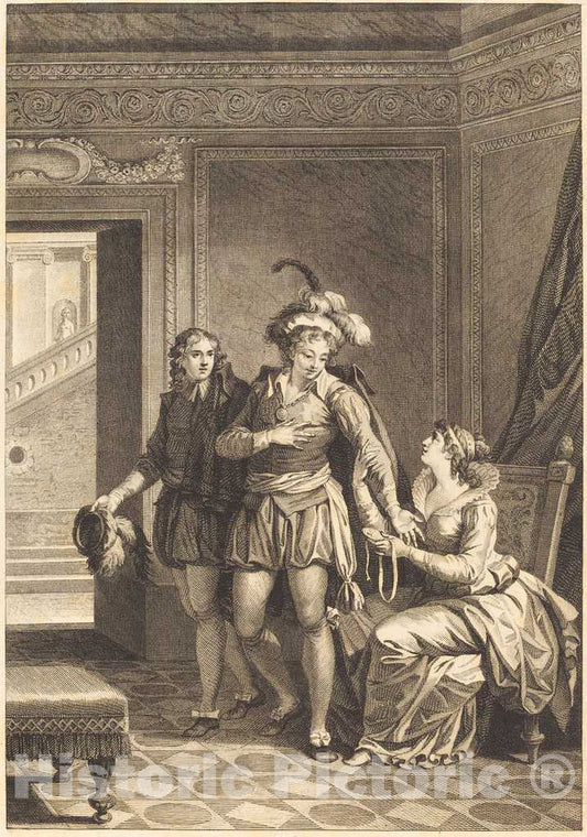 Art Print : Jacques-Le Barbier I, Joconde: Le Depart - Vintage Wall Art