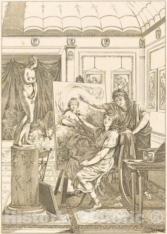 Art Print : Imitation d'anacreon: Le Portrait d'iris - Vintage Wall Art