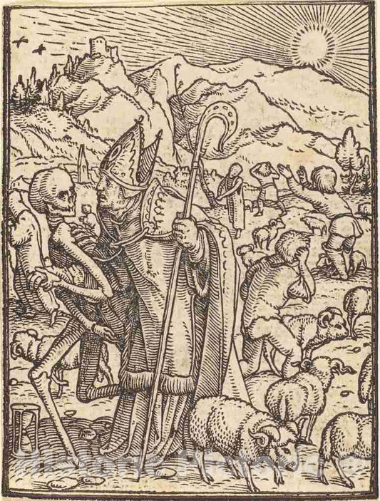Art Print : Hans Holbein The Younger, Bishop - Vintage Wall Art