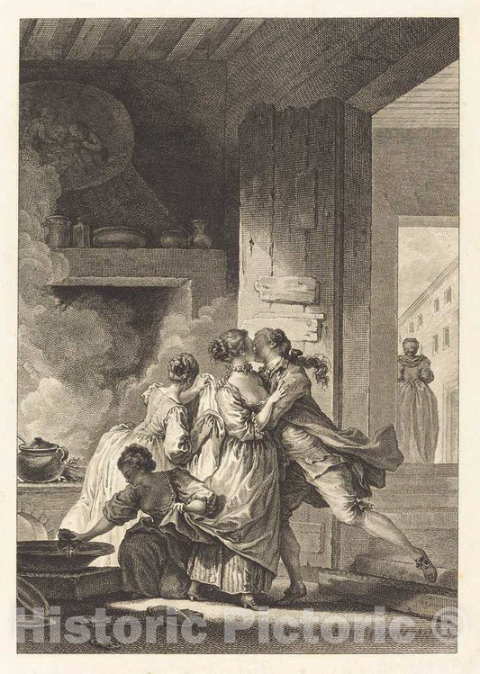 Art Print : Patas After Fragonard, On ne s'avise jamais de Tout - Vintage Wall Art