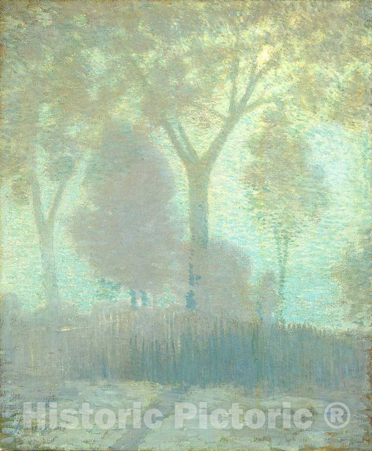 Art Print : Julian Alden Weir, Moonlight, c. 1905 - Vintage Wall Art