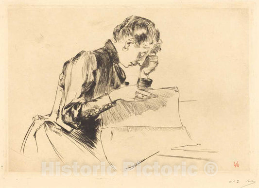 Art Print : Auguste LepÃ¨re, Images (Les Images), 1889 - Vintage Wall Art