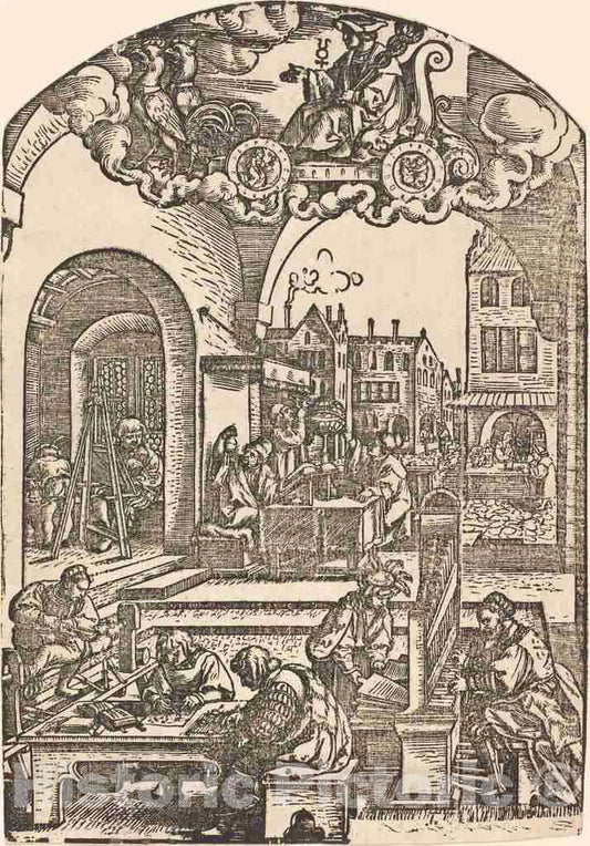 Art Print : Sebald Beham, Mercury - Vintage Wall Art