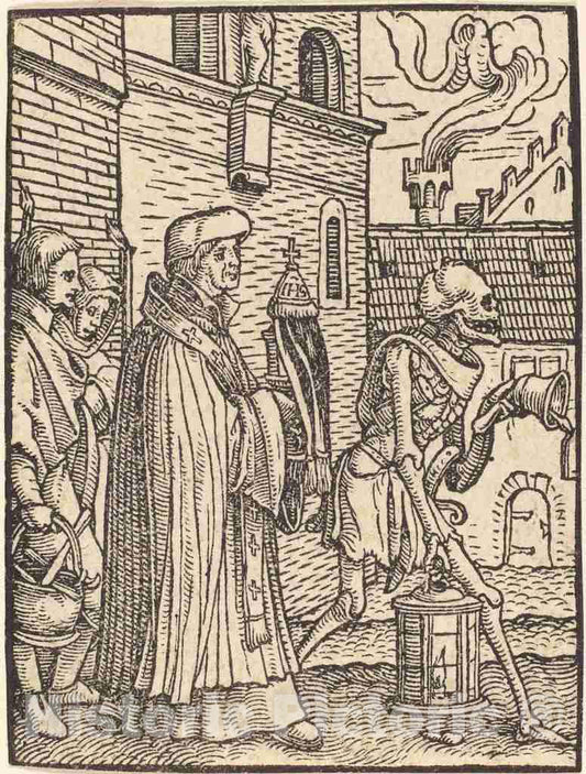 Art Print : Hans Holbein The Younger, Parish Priest - Vintage Wall Art