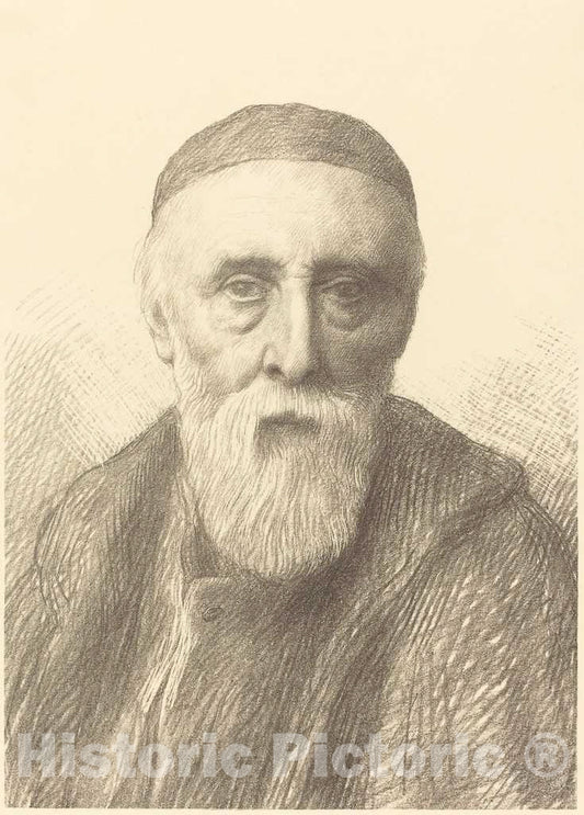 Art Print : Alphonse Legros, G.F. Watts, R.A, 2nd Plate - Vintage Wall Art