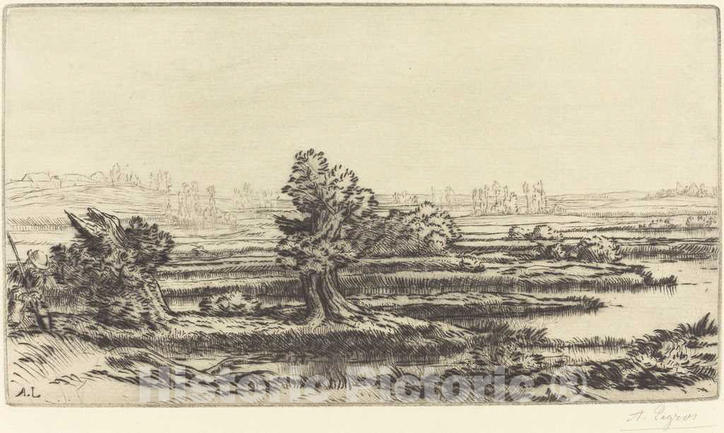 Art Print : Alphonse Legros, Peat-Bogs (Les Tourbieres) - Vintage Wall Art