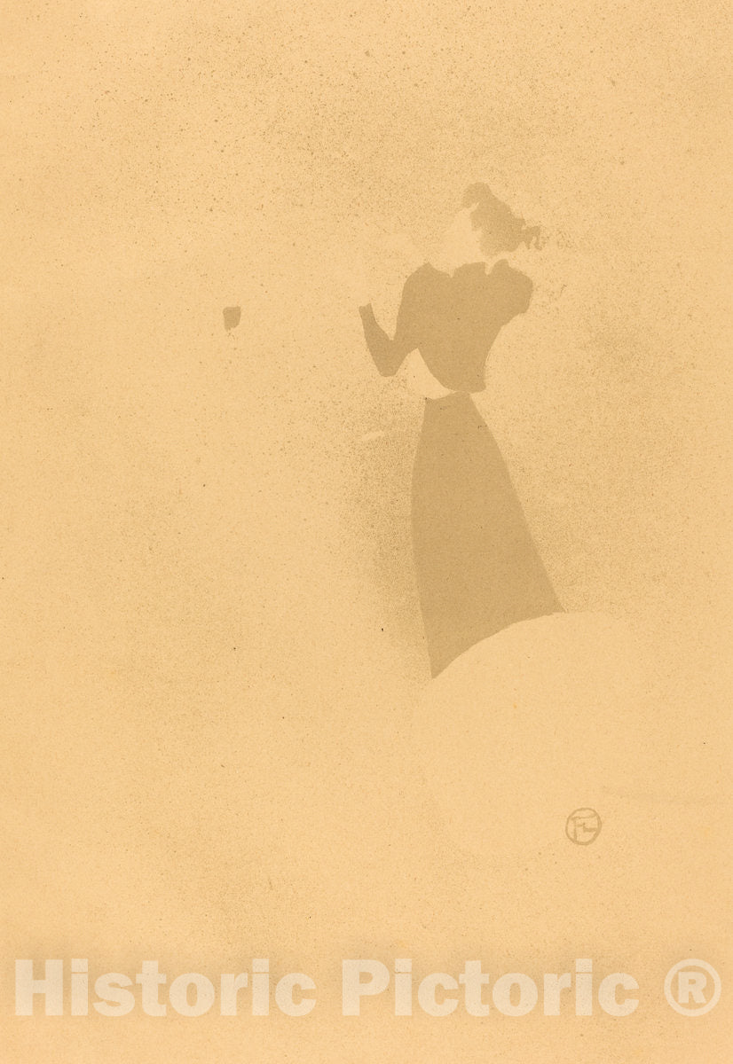 Art Print : Henri de Toulouse-Lautrec, The Milliner (La Modiste - RenÃ©e Vert), 1893 - Vintage Wall Art