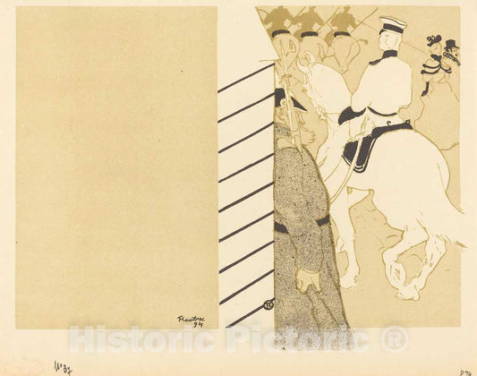 Art Print : Henri de Toulouse-Lautrec, German Babylon (Babylone d'Allemagne), 1894 - Vintage Wall Art