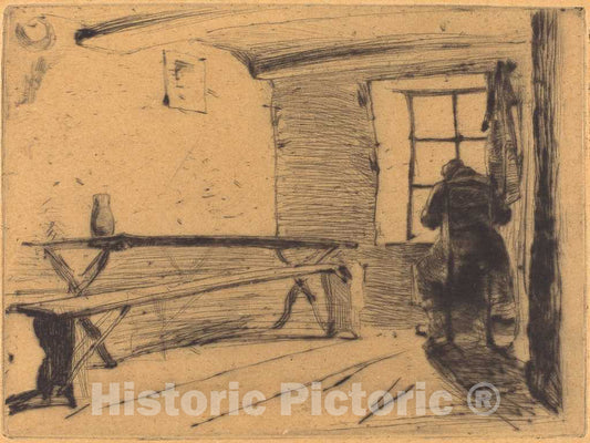 Art Print : James McNeill Whistler, The Miser, c. 1861 - Vintage Wall Art
