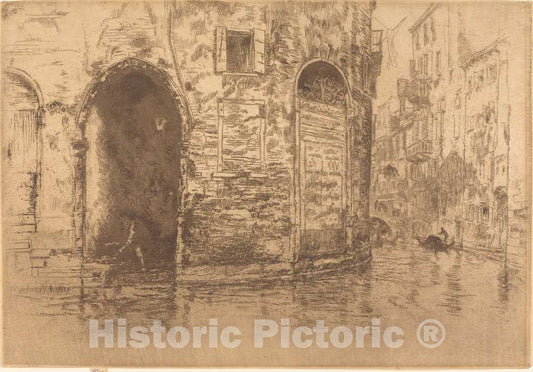 Art Print : James McNeill Whistler, Two Doorways, c.1880 - Vintage Wall Art