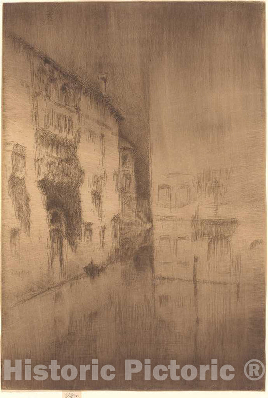 Art Print : James McNeill Whistler, Nocturne: Palaces, c.1880 - Vintage Wall Art
