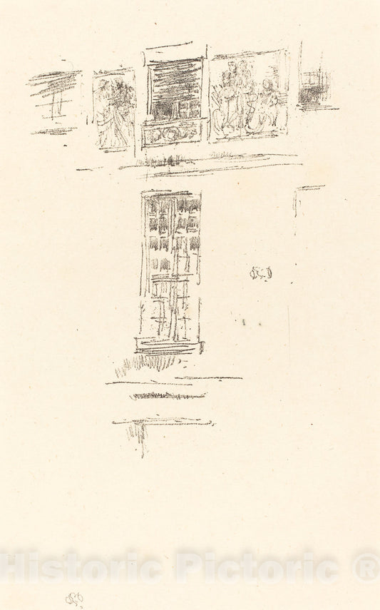 Art Print : James McNeill Whistler, HÃ´tel Colbert, Windows, 1891 - Vintage Wall Art