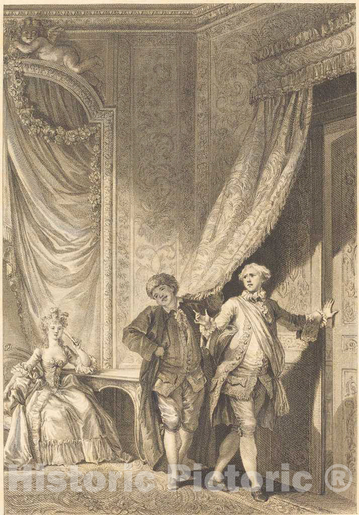 Art Print : Tilliard After Fragonard, Le Magnifique - Vintage Wall Art