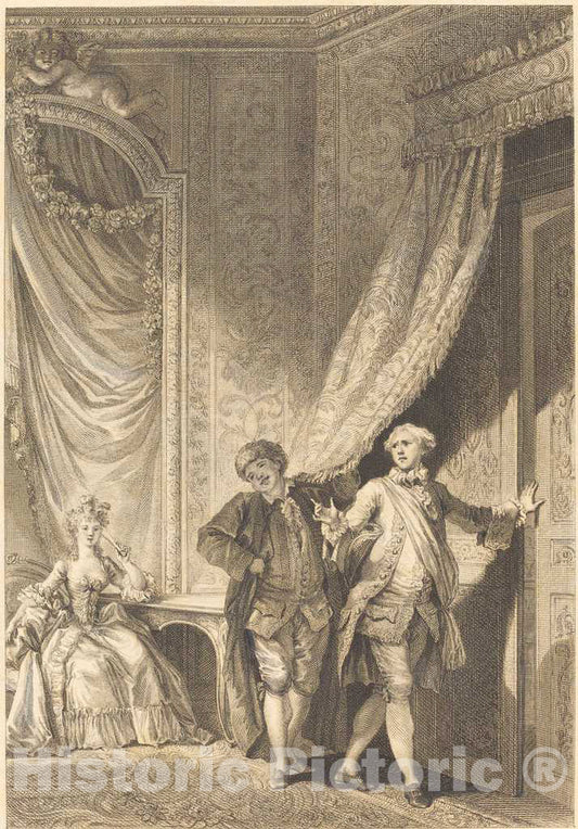 Art Print : Tilliard After Fragonard, Le Magnifique - Vintage Wall Art