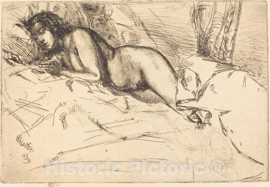 Art Print : James McNeill Whistler, Venus, 1859 - Vintage Wall Art