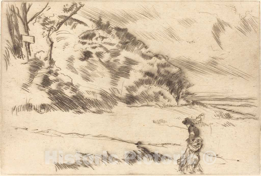 Art Print : James McNeill Whistler, Speke Shore, c. 1875 - Vintage Wall Art