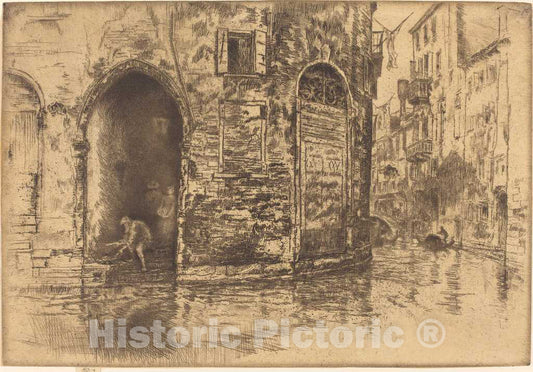 Art Print : James McNeill Whistler, Two Doorways, 1880 - Vintage Wall Art