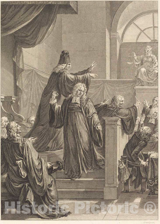 Art Print : Jean Dambrun, Le Juge de mesle - Vintage Wall Art