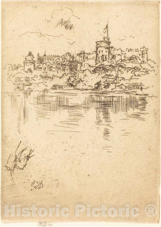 Art Print : James McNeill Whistler, Windsor, No. 2, 1887 - Vintage Wall Art