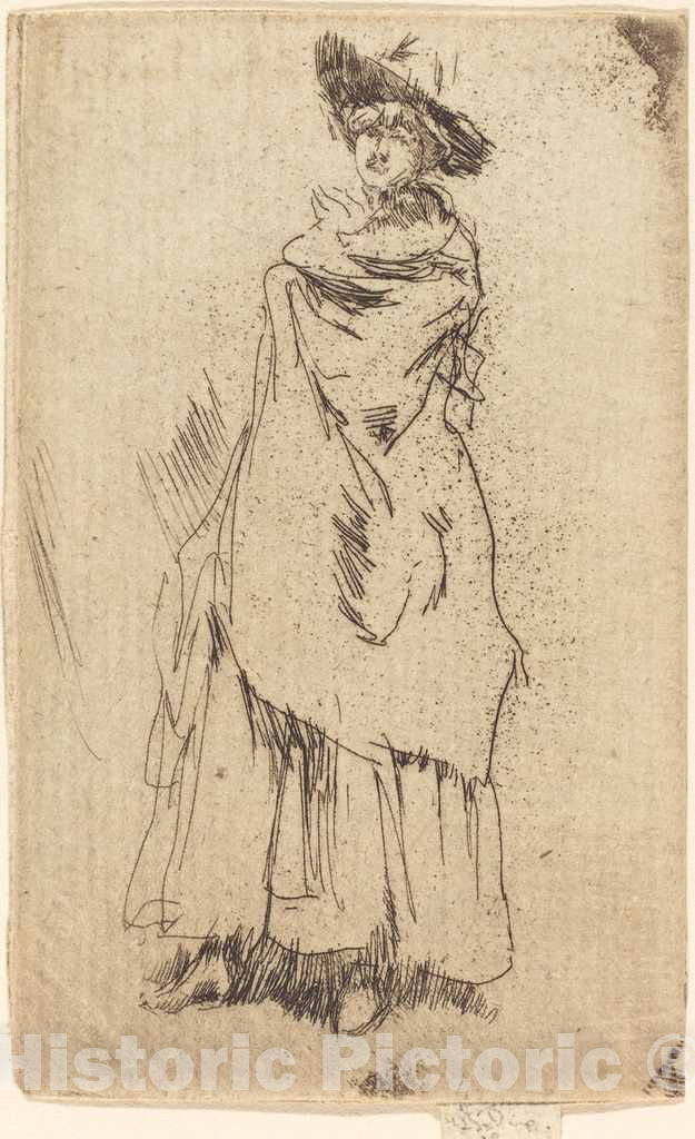Art Print : James McNeill Whistler, The Mantle - Vintage Wall Art