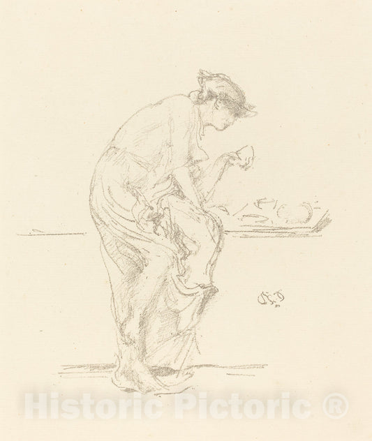 Art Print : James McNeill Whistler, The Horoscope, c. 1889 - Vintage Wall Art