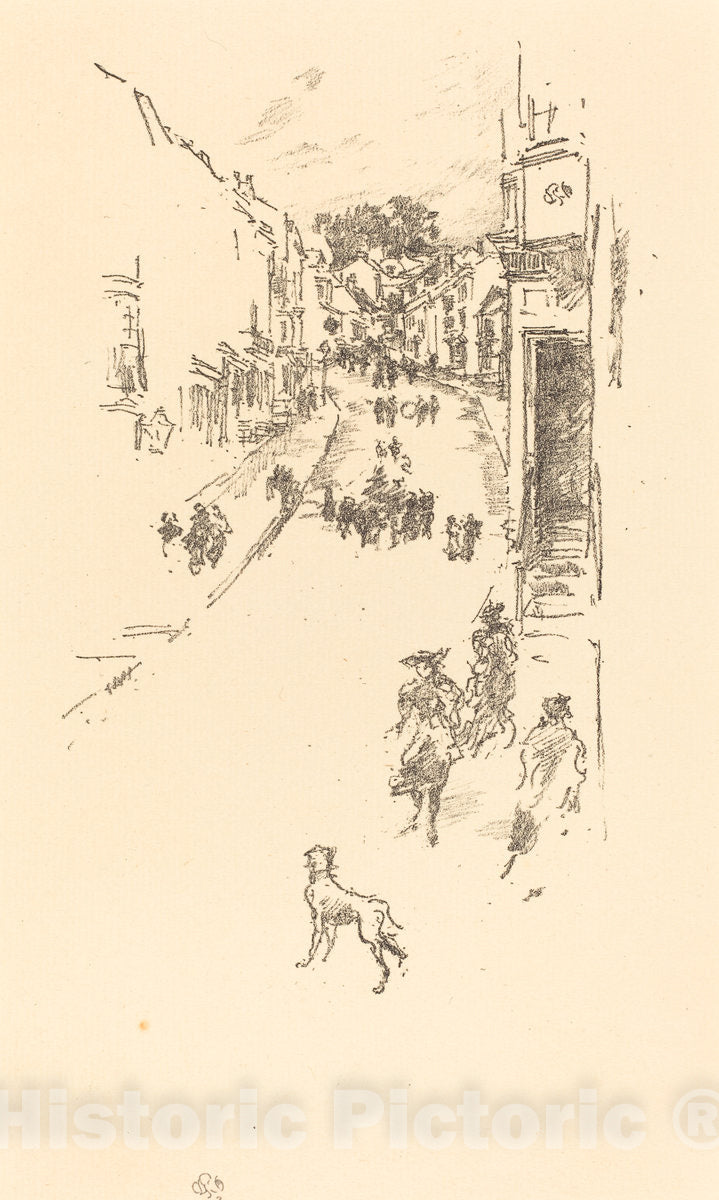 Art Print : James McNeill Whistler, Sunday, Lyme Regis, 1895 - Vintage Wall Art