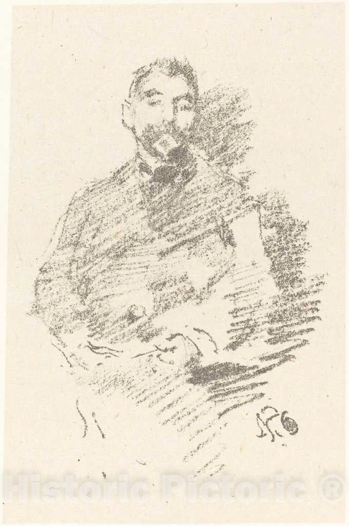 Art Print : James McNeill Whistler, StÃ©phane MallarmÃ©, 1892 - Vintage Wall Art
