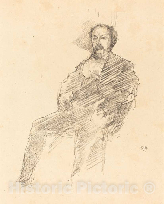 Art Print : James McNeill Whistler, The Doctor, 1894 - Vintage Wall Art