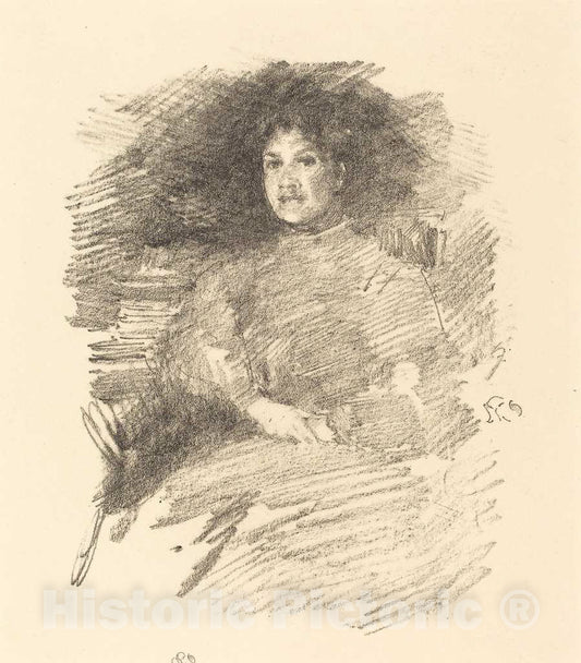 Art Print : James McNeill Whistler, Firelight, 1896 - Vintage Wall Art
