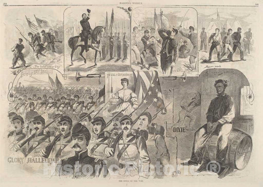 Art Print : Homer, The Songs of War, 1861 - Vintage Wall Art