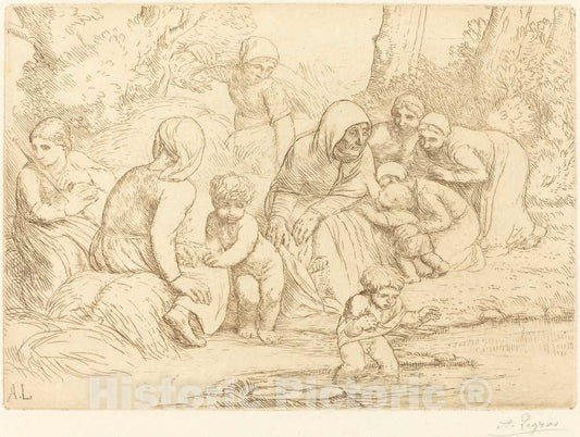 Art Print : Alphonse Legros, Summer (L'ete) - Vintage Wall Art