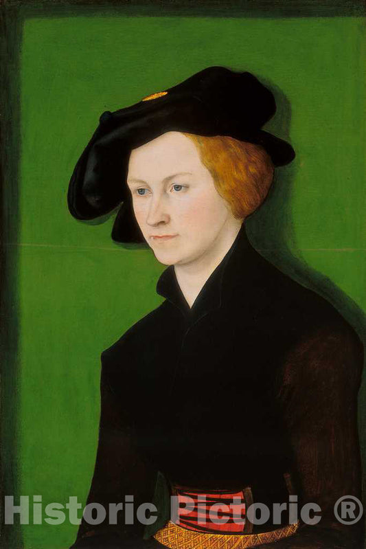Art Print : Lucas Cranach The Elder, Portrait of a Woman, 1522 - Vintage Wall Art