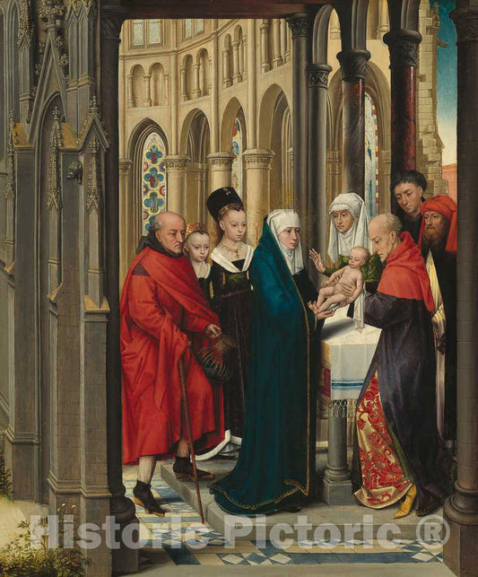 Art Print : The Presentation in The Temple, c.1475 - Vintage Wall Art