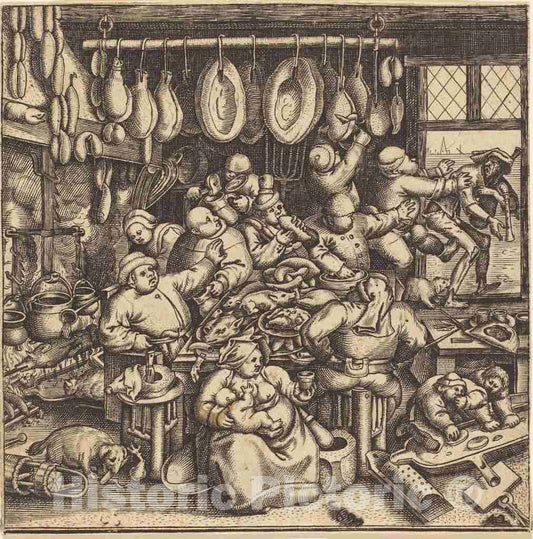 Art Print : Andreas Bretschneider III, Exempel und Lehr Jetziger Welt Lauf, 1622 - Vintage Wall Art