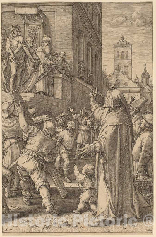 Art Print : Hendrik Goltzius, ECCE Homo, 1597 - Vintage Wall Art