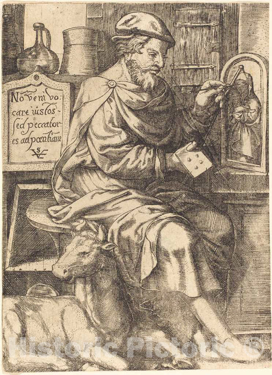 Art Print : Johann Ladenspelder, Saint Luke - Vintage Wall Art