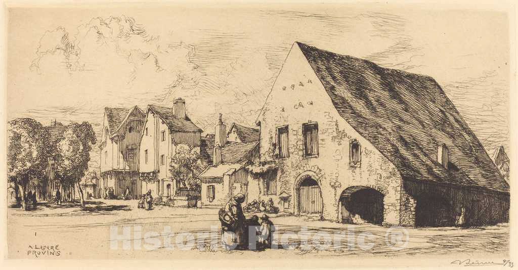 Art Print : Auguste LepÃ¨re, Provins (Seine et Marne), 1910 - Vintage Wall Art