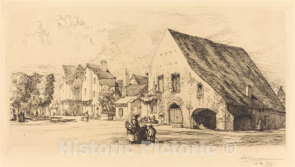 Art Print : Auguste LepÃ¨re, Provins (Seine et Marne), 1910 - Vintage Wall Art