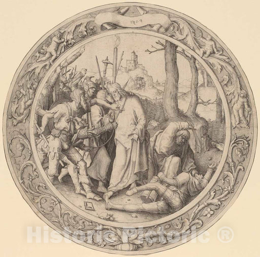 Art Print : Lucas Van Leyden, The Captivity, 1509 - Vintage Wall Art