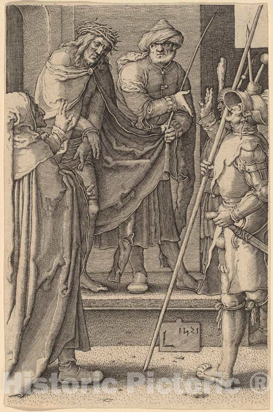 Art Print : Lucas Van Leyden, ECCE Homo, 1521 - Vintage Wall Art