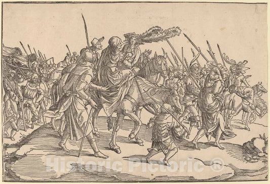 Art Print : Jan Wellens de Cock, The Stragglers - Vintage Wall Art